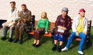 pcs G scale Figures 1:24 All Seated Painted People  
