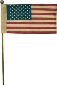 Tea Stained American Flag Picks  Small, Set of 12  