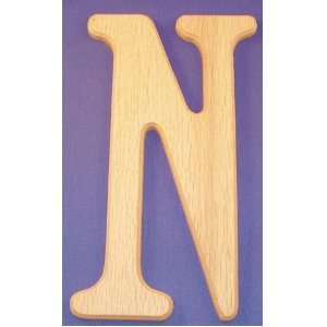  Wooden Letter 6 Inch Letter N