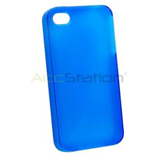 GEL CASE+CAR CHARGER+CABLE+PRIVACY FILM for iPhone 4 4S 4G 4GS G 