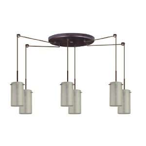  Besa Lighting 6BC 4404SF BR 6 Light Stilo Round Multi 