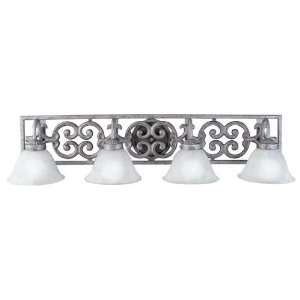  Bath Collection Four Light Bracket In Pewter Finish   4 