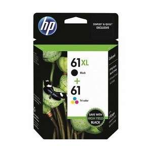  HP 61XL/61 High Yield Black and Standard Tricolor Combo 