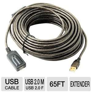  Sabrent USB 2.0 Active 65ft Extension Cable: Electronics