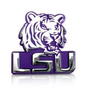  Louisiana State University LSU Tigers Chrome Metal Emblem 