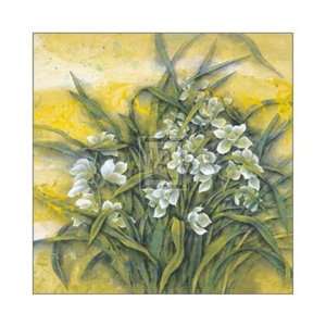White Orchids by C. Xiaoli 10x10 