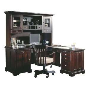  L Shaped Computer Desk with Hutch by Riverside: Office 