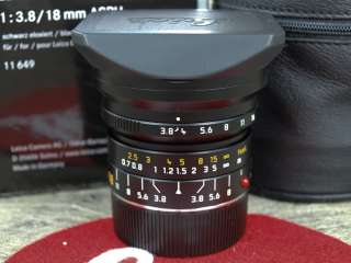 Leica Super Elmar M 18/3.8 18mm f/3.8 ASPH 6Bit 11649 BOXED for M4/3 