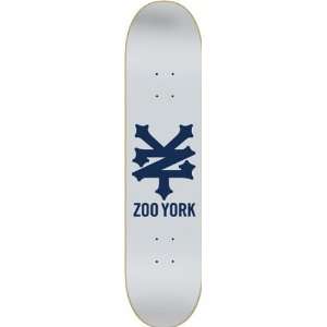  Zoo York Cracker Logo Skateboard Deck   Grey   7.75 x 31 