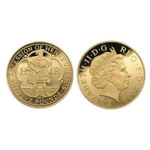   Kingdom 2009 5 pound Henry VIII 1.25 oz Gold Proof Coin Toys & Games
