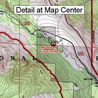  USGS Topographic Quadrangle Map   Mount Dana, California 