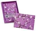 Product Image. Title: Purple Blossom Boxed Note Card Set of 6