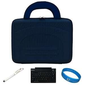 Nylon Blue Durable Cube Carrying Case for Toshiba Excite X10 Android 