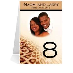   Photo Table Number Cards   Leopard Love #1 Thru #43: Office Products