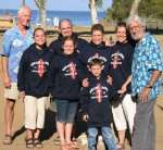 Thomas Langdon Hill and family during a recent diving expedition with 