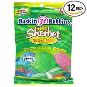 Baskin Robbins Sugar Free Hard Candy, Sherbet, 4.2 Ounce Packages 