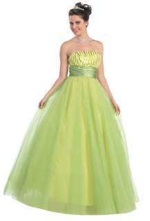 Sweet 16 New Strapless Quincenera Prom Homecoming Winter Ball Long 