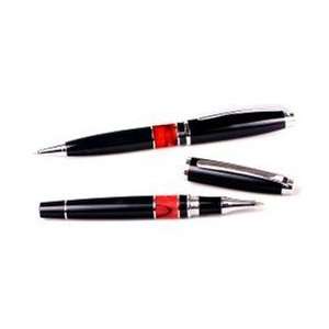  7813 RED    Intrepid Ballpoint Pen & Rollerball Pen Set 