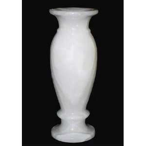  White Onyx Stone Vase, Gemstone Vase