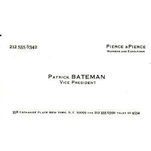    American Psycho Business Card (Patrick Bateman): Office Products