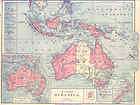 AUSTRALIA. NZ. MALAYSIA: Antique Map.Harper.188​5