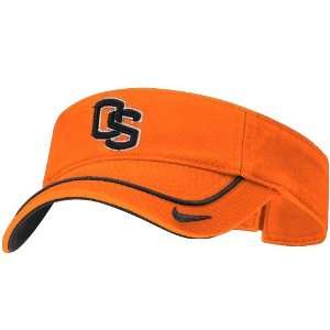  Nike Oregon State Beavers Orange Swoosh Visor: Sports 
