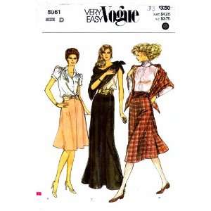 Vogue 8061 Vintage Sewing Pattern Flared Skirt & Shawl Size 12   14 