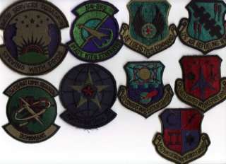 OLD AIR FORCE SUBDUED PATCHES   LOT LL   USAF  