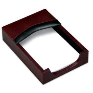  Two Tone Leather 4 x 6 Memo Holder: Home & Kitchen