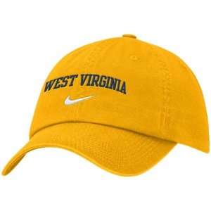  Nike West Virginia Mountaineers Gold Campus Hat: Sports 