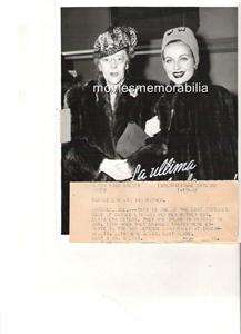 CAROLE LOMBARD SCREEN LEGEND LAST PHOTO & HER MOTHER  
