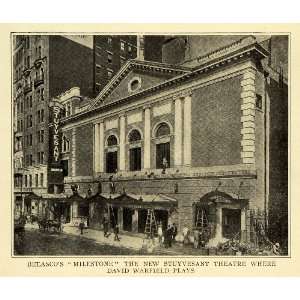  1907 Print Stuyvesant Belasco Theater Architecture 