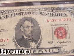 US 1963 $2 & $5 DOLLAR UNITED STATES NOTE RED SEAL NOTES SET MONETARY 