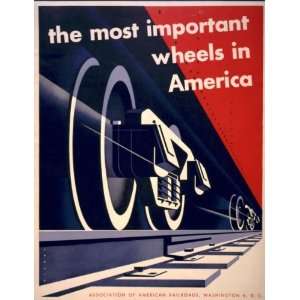  1952 poster The most important wheels in America / Bind 