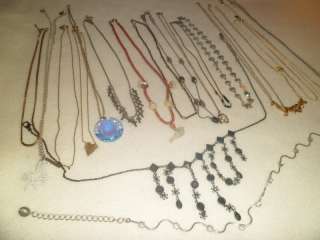 Lot 19 Vtg & Modern Used Fashion Necklaces Winard Avon Monet Claires 