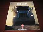 1997 kenworth work truck brochure w900s w900 w900l t800 t800w