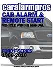 Ford F150 F250 F350 1988 2010 Car Alarm Remote Auto Start Install 