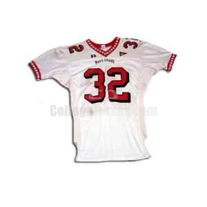  No. 32 Game Used Ball State Russell Football Jersey