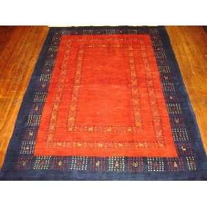    4x6 Hand Knotted Gabbeh Persian Rug   48x65: Home & Kitchen