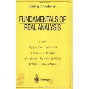  Real Analysis (Universitext) [Paperback]: Sterling K. Berberian: Books