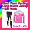 Giant Team Cycling Long Jersey & Bib Pants S 4XL CJ45  