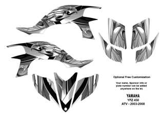 YAMAHA YFZ450 Atv Graphic Decal Sticker Kit Metalic Eagle 5700M  
