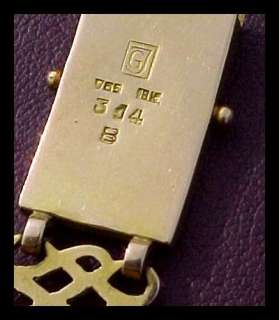 1933 GEORG JENSEN 18K SOLID GOLD HAND PIERCED PANEL BRACELET 26 GRAMS 