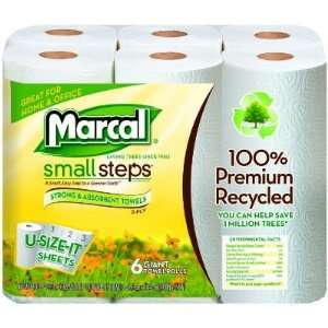  MARCAL 100% Premium Recycled Giant Roll Towels, 5 3/4 x 11 