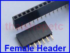 pcs. 1x10 Pin 2.54 mm Single Row Female Pin Header  