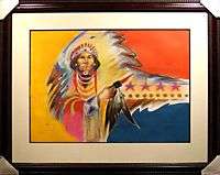 Bruce King Seeker Of Peace Acrylic Painting Canvas Listed Artist 