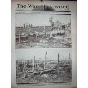    WW1 1918 General View Queant Wotan German Barricade