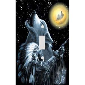  Wolf Moon Indian Spirit Decorative Switchplate Cover