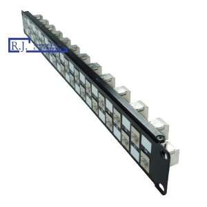   Patch Panel (Special Design) 568A/B (Tool less, 24 Port) (Shielded)1U