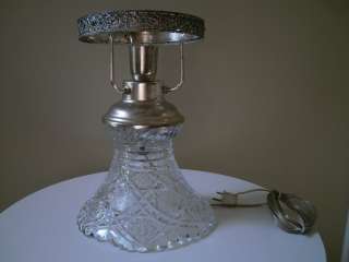 YASEMIN American Brilliant style Cut Glass Boudoir Lamp  